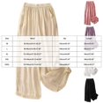thumbnail image 3 of QGJZVUNL Cotton Pants for Women with Pockets Embroidered Wide Leg Trousers Casual Lounge Pants Size L, 3 of 4