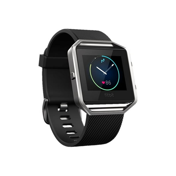 Fitbit Blaze - Smart watch with band - elastomer - black - band