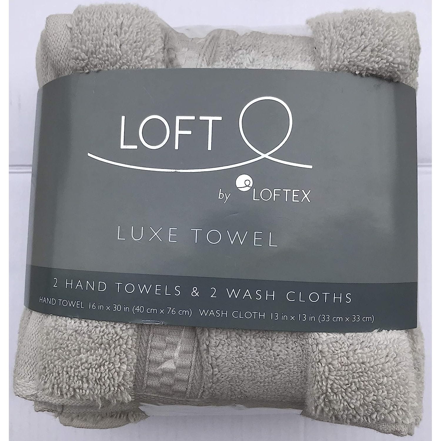 LOFT By LOFTEX Costco Collection 2 Tan Beige HAND TOWELS 15” X 28