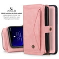 thumbnail image 2 of iPhone 11Pro Max 6.5 inch Wallet Case, Dteck 2 in 1 Leather Zipper Purse Multi-Function Tri-fold Wallet Case Detachable Magnetic Phone Cover with 14 Card Slots Money Pocket For iPhone 11 Pro Max,Pink, 2 of 11