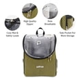 thumbnail image 6 of Airline Approved Dog and Cat Backpack Carrier for Small Dogs - Water, Stain Proof Dog Hiking Backpack with Mesh Cover, Waist Belt - SAGE-LEATHER, 6 of 7