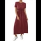 thumbnail image 1 of Vestido Informal de Corta para Mujer, con Bolsillos, Color Vino Tinto XXL, 1 of 8