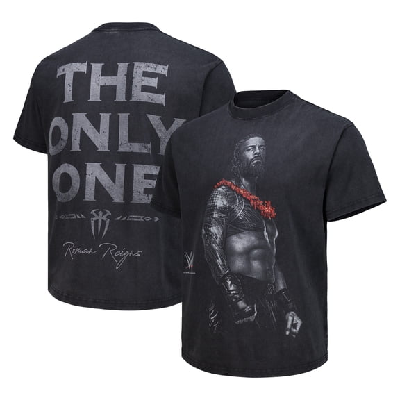 Men's Heather Black Roman Reigns The Only One Boxy T-Shirt