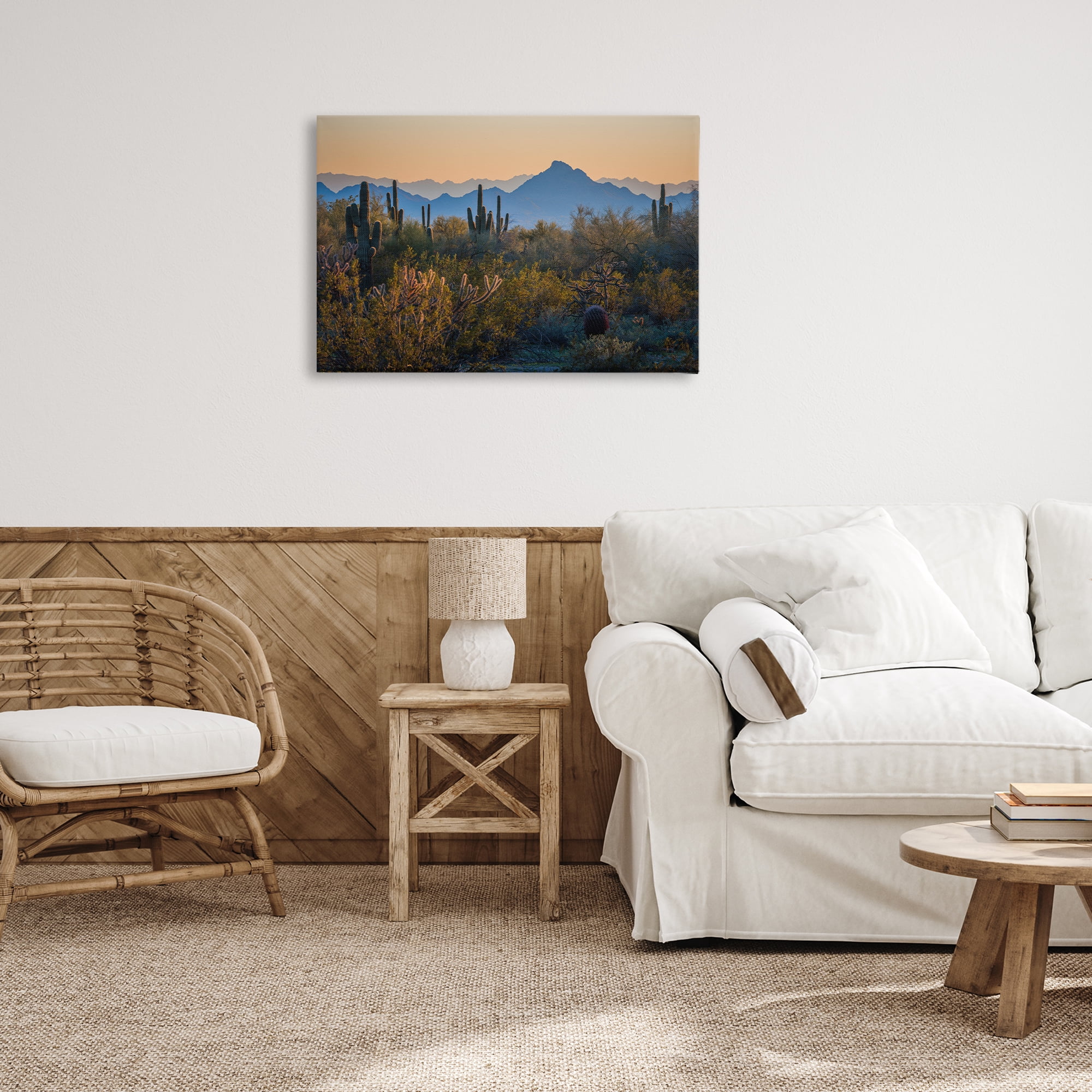 Stupell Industries Contrasting Desertscape Scene Landscape & Nature Photography Wrapped Canvas Art Print Wall Art, 30 x 20