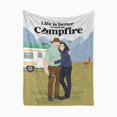 thumbnail image 1 of Personalized Campfire Blanket, 1 of 6