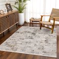 thumbnail image 3 of Grey Abstract Area Rugs for Living Room Washable Rugs Boho Moroccan Area Rug Soft Neutral Geometric Bohemian Carpet Distressed Indoor Rug for Bedroom Dining Room Office Foldable Nonslip Rug, 3 of 9