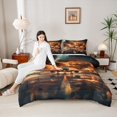 thumbnail image 4 of Castle Fairy Female Men Flying Plane Twin Comforter Sets,Transportation Theme Bedding Set, 4 of 8