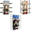 Slatwall, Pegboard & Gridwall Black Multi-fit Tri-Fold Pamphlet Literature Holder, 20 Pack