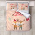 thumbnail image 2 of Set Happy Fox and Deer Soft Cosy Easy Care Duvet Cover Quilt Bedding Set with, 2 of 7