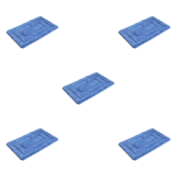 Alfombrilla lavable a máquina Naiovety antideslizante baño absorción de agua Azul 40x60CM