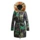 thumbnail image 1 of Chaqueta de algodón con capucha de estilo vintage con estampado grande de longitud media cálida de invierno para mujer Fridja  BV0+2959, 1 of 7