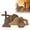 A, variant on 2026 He is Risen Easter Decor – Wooden Resurrection Scene with Empty Tomb, Cross & Figurines, Christian Religious Tabletop Decoration for Home, Faith Easter Gift, Easter Basket Stuffer