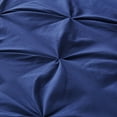 thumbnail image 6 of Flymme King Size Comforter Set 7 Pieces Pintuck Bed in a Bag Dark Blue Comforter King Pinch Pleat Soft Microfiber Bedding Set for All Season, 6 of 8