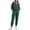 Green, variant on Womens Sets 2 Piece Outfits Fall Solid Color Tracksuits Half Zip Long Sleeve Top Pant Sweatsuit Jogger Sweatpants Suit with Pockets (Black L)