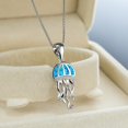thumbnail image 5 of YOHAVEN Jellyfish Pendant Clavicle Chain Necklace, Fashion Trendy Women's Jewelry Accessory for Party Banquet Date Wedding Gift, 5 of 6