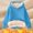 Sky Blue, variant on Mwjwdo Unisex Winter Hoodies Boys Girls Fleece Lined Pullover Sweatshirt Sherpa Hooded Tops Warm Outerwear Hoodie 1-12 Years Orange 4 Years