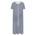 thumbnail image 4 of Bnwani Women'S Nightgowns Summer V-Neck Thin Silk Homewear Strap Casual Red Size M(Us:6), 4 of 7
