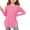 Pink, variant on Girls Shirts Size 7-8 Girls Shirt Girls Long Sleeve Shirts Kids Arc Hem Side Slit Soft Tunic Tops T Shirts 1414
