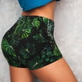 thumbnail image 3 of Picia Lush Foliage Green Plant Printed Workout Shorts for Women Seamless Scrunch Butt Lifting High Waisted Yoga Gym Booty Running Moisture-wicking Short Pants-XX-Large, 3 of 9