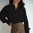 thumbnail image 2 of Womens Long Sleeve Button Down Shirt For Casual Loose Shirt, 2 of 6