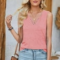 thumbnail image 6 of Besolor Tank Tops for Women V Neck Sleeveless Summer Shirts Casual Loose Solid Color Basic Blouse Tees, 6 of 6