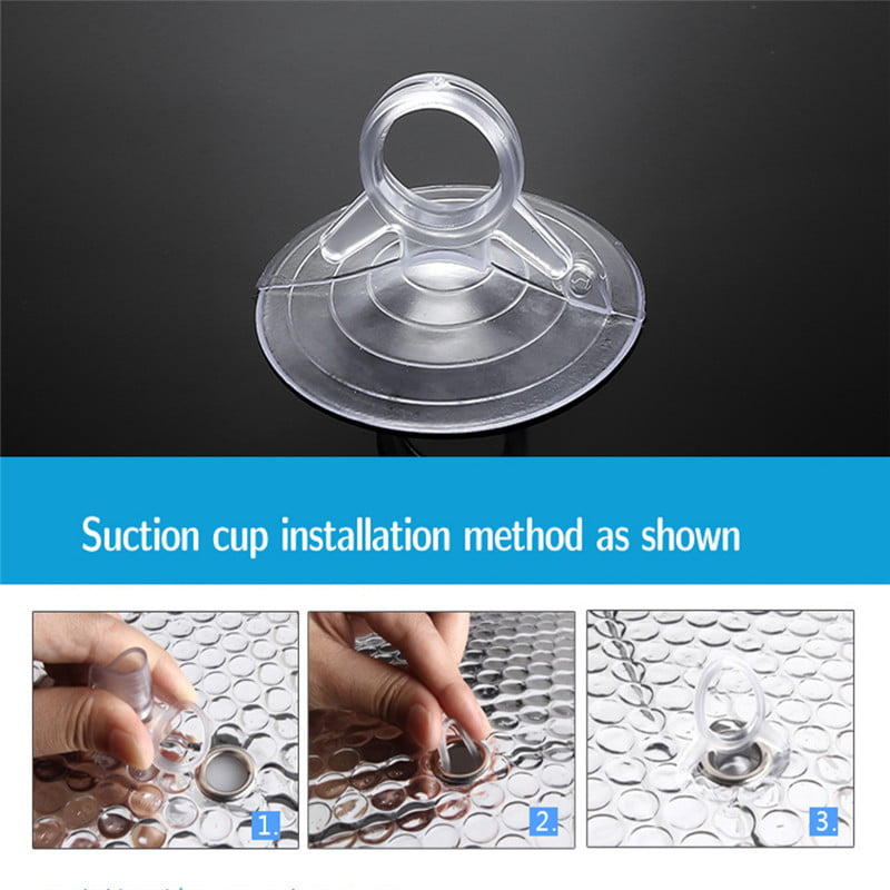 Details about   20X 45mm Car Sunshade Suction PVC Cups Clear Rubber Plastic Window Suckers Pads 