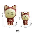thumbnail image 3 of Estatua de gato de madera, escultura de gato de madera, adorno tallado a mano, figuras decorativas de gato coleccionables hechas a mano para el hogar, 3 of 8