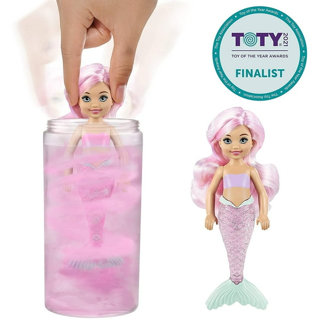 Boneca Barbie Color Revele Chelsea, Sereia, 6 Sorpresas E 3 Sacos Mysteriosos, 3+ Anos Barbie Barbie