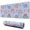Purple Background Dinosaur, variant on Long Mouse Pads for Desk,Purple Background Dinosaur Pattern Desk Mats on Top Of Desks, Desk Mouse Pad Extra Large with 3mm Non-Slip Base and Stitched Edge for Gaming,Office,Work,Home 31.5"x11.8"