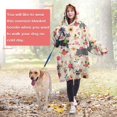 thumbnail image 4 of Wearable Oversized Blanket,Schnauzer Dog and Pioneer Flower Wearable Blanket Hoodie for Adults,Cozy Hooded Blankets with Super Pockets,Super Warm Fuzzy Pullover for Women & Men, 4 of 6