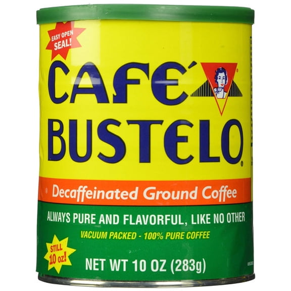 Café Bustelo Ground Coffee Decaffeinated Dark Roast Espresso Style 10 oz
