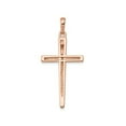 thumbnail image 2 of 14K Pink Rose Gold Cross Pendant Necklace with Chain, 2 of 4