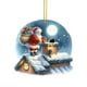 thumbnail image 2 of Trineo de Papá Noel para Navidad, decoración del hogar, puerta del dormitorio, acrílico, 2D, plano, colgante, 2 of 4