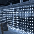 thumbnail image 1 of Cadena de Cortinas Solares LED para Exteriores, Luz de Hadas de 8 Modos, Decoración de Jardín para Bodas y Navidad, Luz solar Impermeable, Luz solar Colgante, Decoración Navideña, Iluminación Navideñ, 1 of 6