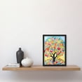 thumbnail image 2 of Apple Tree Fruit Harvest Day Folk Art Bright Watercolour Painting Artwork Framed Wall Art Print A4, 2 of 4