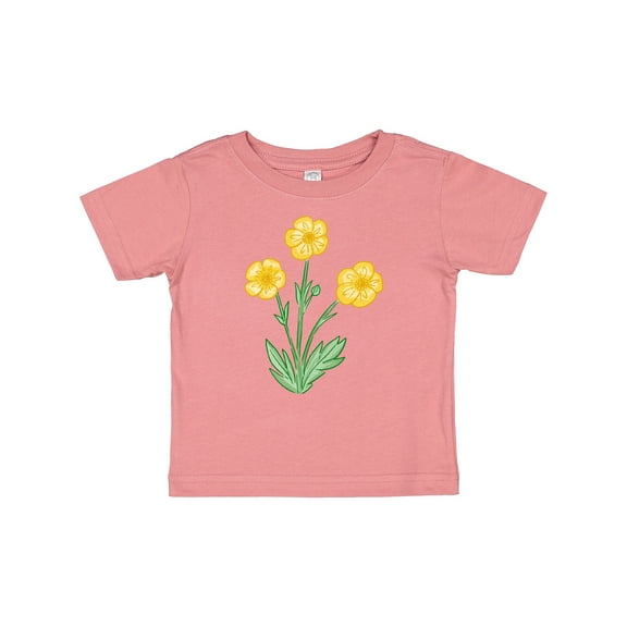 Inktastic Yellow Buttercup Flowers Boys or Girls Baby T-Shirt
