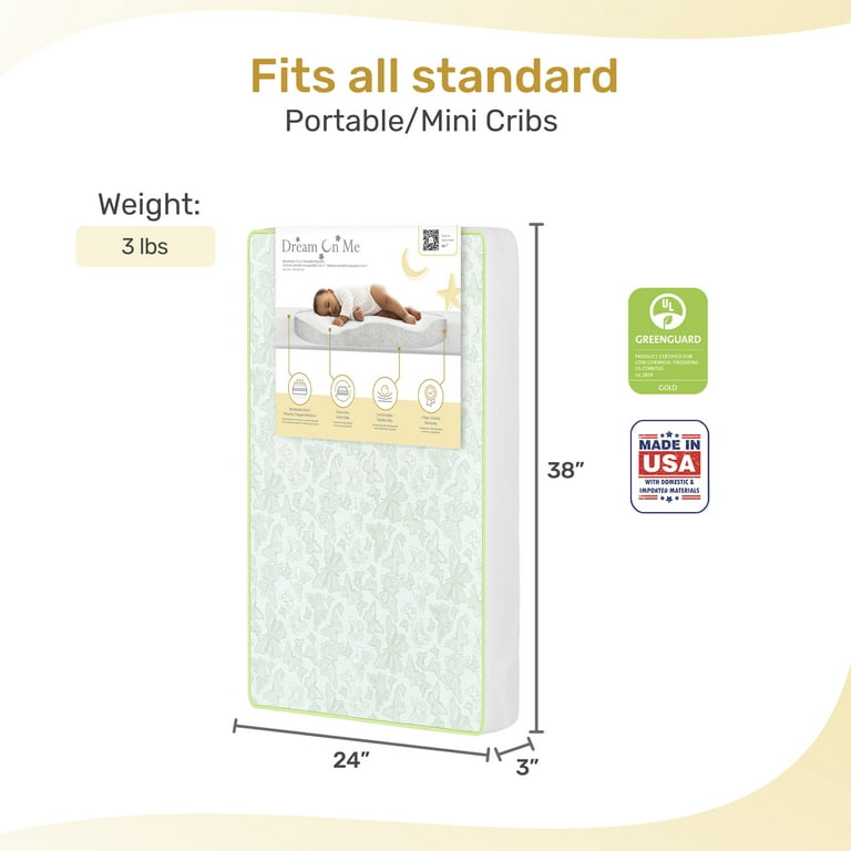 Porta crib mattress size hotsell