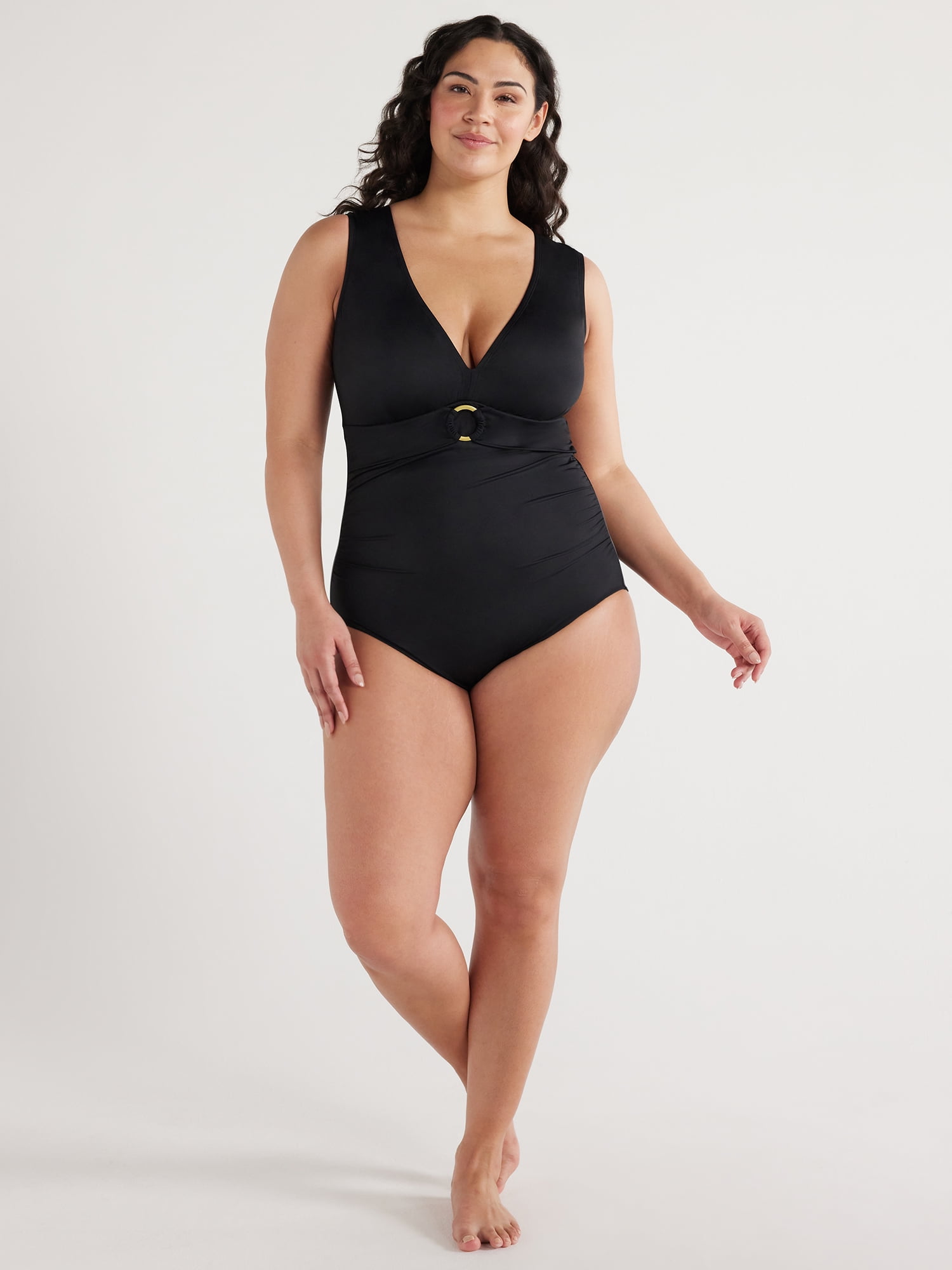 Embrace Your Curves™ by Miracle Brands® Women's and Plus Amelia O Ring One Piece Swimsuit, Sizes M-2X