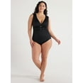 thumbnail image 3 of Embrace Your Curves™ by Miracle Brands® Women's and Plus Amelia O Ring One Piece Swimsuit, Sizes M-2X, 3 of 7