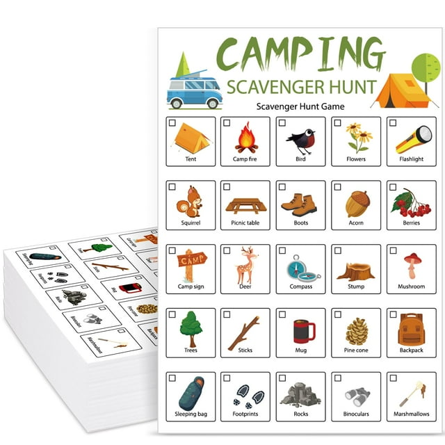 Juego Nature Scavenger Hunt Hoolerry, 30 cartas, 13 x 18 cm