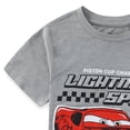 thumbnail image 4 of Disney Cars Lightning McQueen Short Sleeve T-Shirt and Short Set (Boys), 2 Piece Set, Sizes 3T-7, 4 of 7