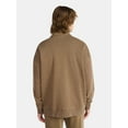 thumbnail image 3 of No Boundaries Oversized Quarter Zip Pullover with Long Sleeves, Men's & Big Men's, 3 of 5
