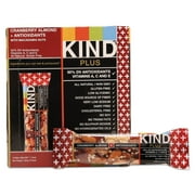 KIND Bars, Cranberry Almond + Antioxidants with Macadamia Nuts, Gluten Free, Low Sugar, 1.4oz, 12 Count