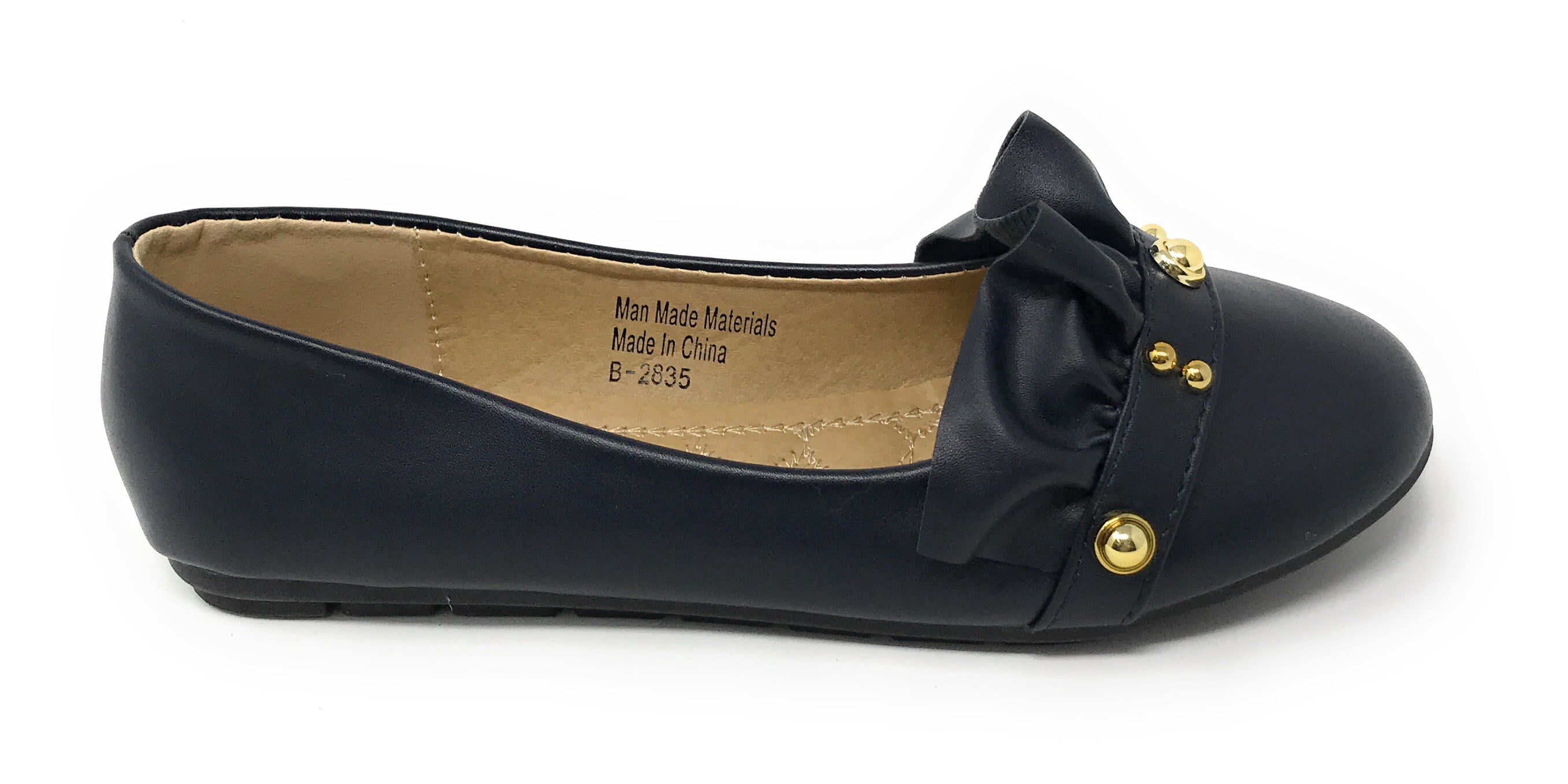Victoria K Women's Ruffle With Gold studs Ballerina Flats