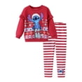thumbnail image 1 of Sudadera y leggings navideños Outfit Disney Stitch para niñas de 10 a 11 años, 1 of 8