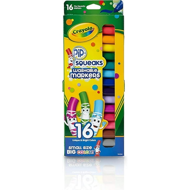 Rotuladores lavables Crayola Pip-Squeaks, paquete de 16 x 3