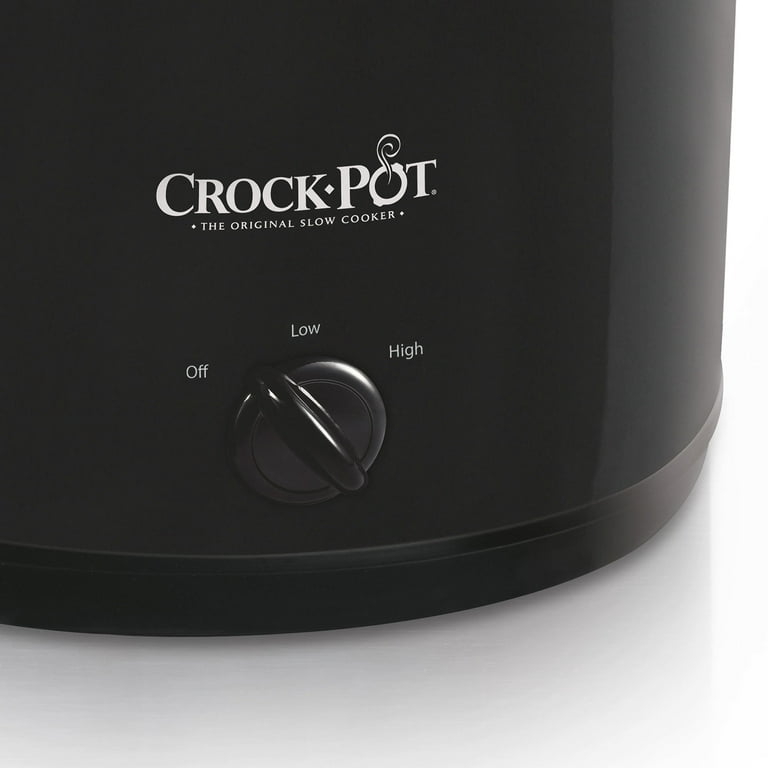 Crock-Pot 4-Quart Manual Slow Cooker, Black