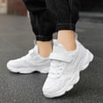 thumbnail image 2 of WUANDIXFA Kids Shoes Boys Girls Shoes Kids Tennis Sneakers Athletic Running Walking School Gym Lightweight Footwear for Little/Big Kid Size US 3,White, 2 of 7