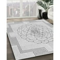 thumbnail image 2 of Ahgly Company Indoor Rectangle Patterned Off-White Novelty Area Rugs, 3' x 5', 2 of 6
