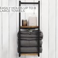 thumbnail image 4 of Toystoory El soporte para toallas de mano con estante eleva las opciones de almacenamiento en el baño para toallas Accesorios de baño, 4 of 6